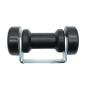 Preview: Kielrolle Spulenform 130 mm + Halter und Endkappen
