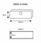 Preview: Gummiauflage 500 mm mit Profil