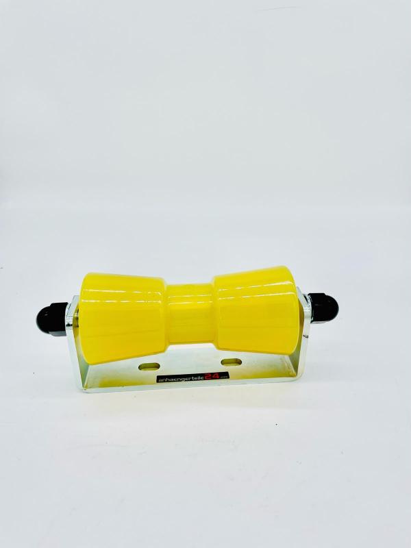 Kielrolle V-Form 195 mm mit U-halter / Stahl