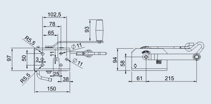 Preview: AL-KO Schleppwinde BASIC Typ 250 + 6 m Seil