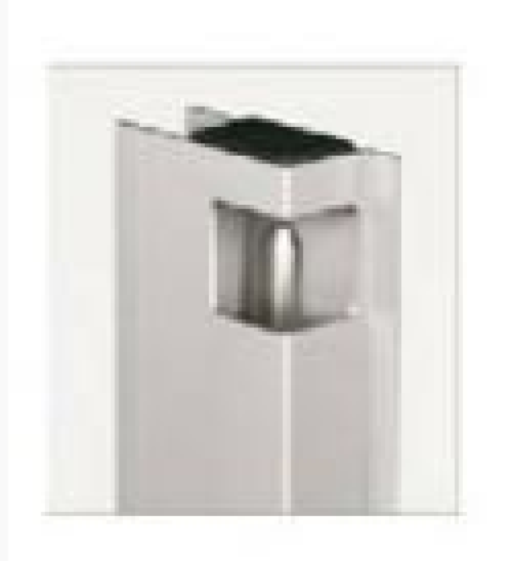 Preview: Aluverschluss mit Anschlag 300 mm - links