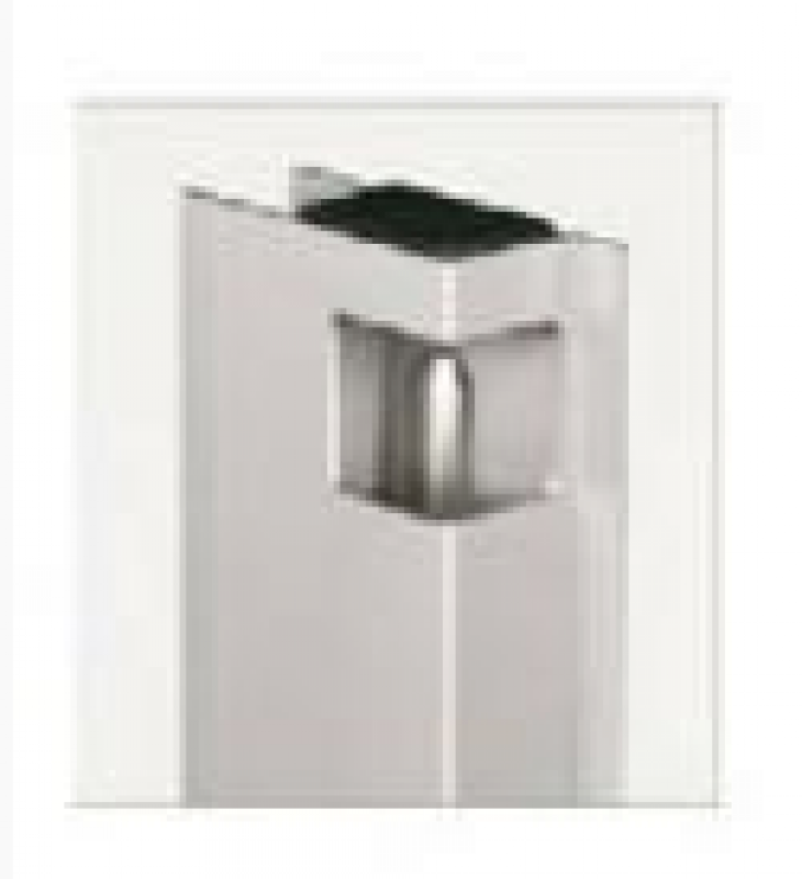 Preview: Aluverschluss mit Anschlag 350 mm - links