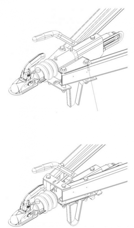 Knott Auflaufeinrichtung KF20-A mit Stützradkonsole