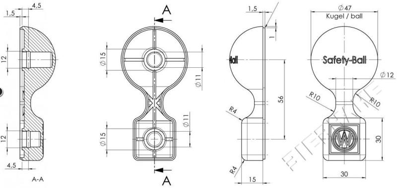 Preview: Safety-Ball für WS 3000/3500 Winterhoff