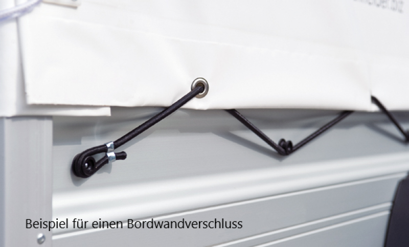 Plane mit Spriegelaufbau für HUMBAUR Anhänger 2300 x 1400 mm - Höhe: 1000 mm