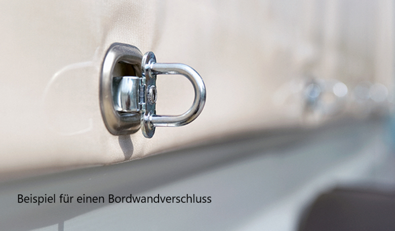 Plane mit Spriegelaufbau für HUMBAUR Anhänger 2300 x 1400 mm - Höhe: 1000 mm