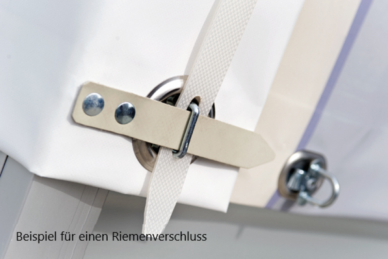 Plane mit Spriegelaufbau für HUMBAUR Anhänger 2300 x 1400 mm - Höhe: 1000 mm