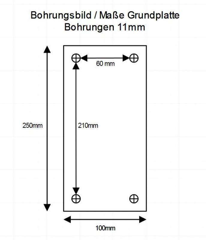 Windenstand höhenverstellbar 600 - 1000 mm