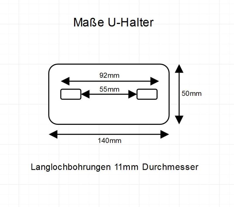 Kielrollenhalter EDELSTAHL für 130 mm Kielrolle