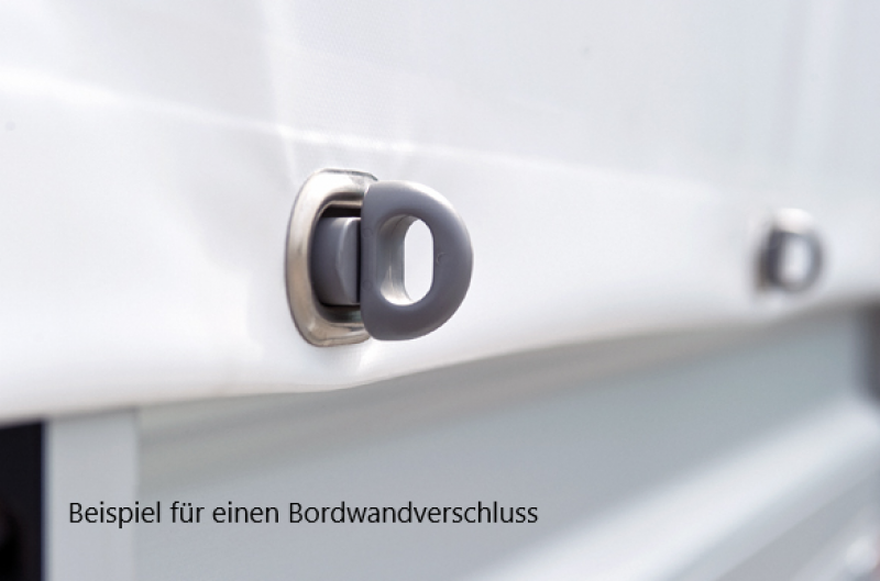 Plane mit Spriegelaufbau für HUMBAUR Anhänger 2300 x 1400 mm - Höhe: 1000 mm
