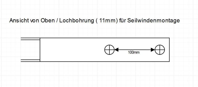 Windenstand mit Bugstütze