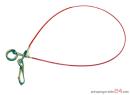 Abreißseil mit Karabiner + Ring: 910 mm