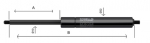 Stabilus Gasfeder 10 x 22 mit 750 N